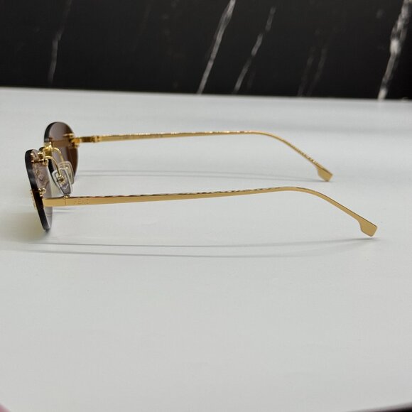 NEW FENDI FE4075US 30L GOLD SUNGLASSES WOMEN FENDI main image 13